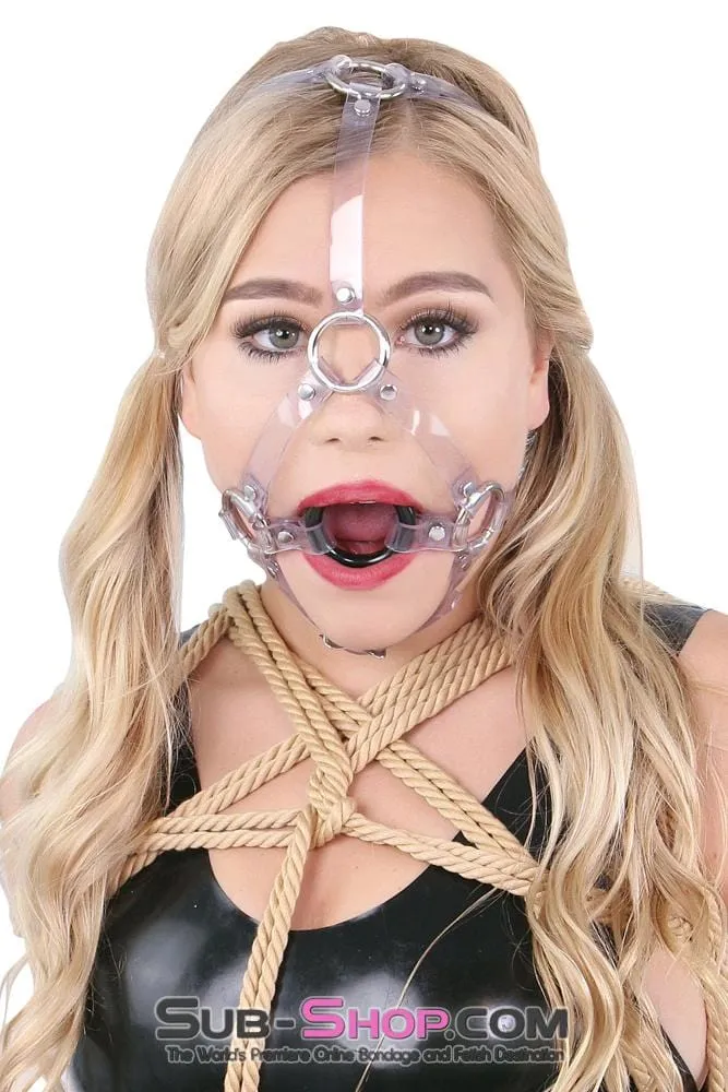 0481A      Clearly Bound Sturdy Ring Gag Trainer