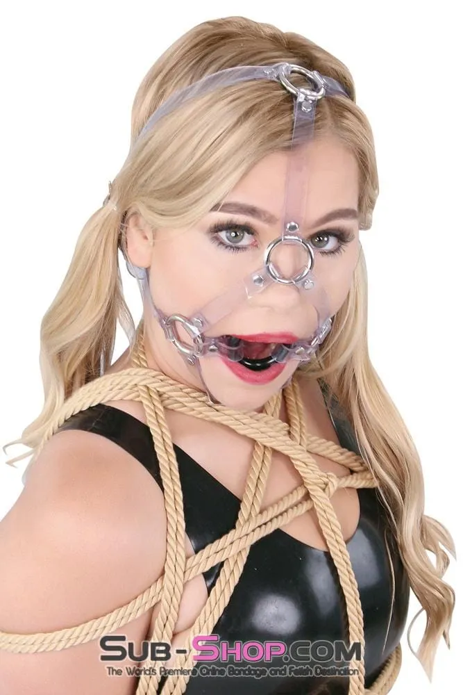 0481A      Clearly Bound Sturdy Ring Gag Trainer