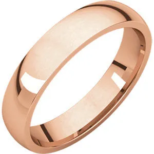 10K Rose 5mm Light Comfort Fit Band