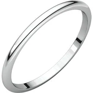 14K Rose 2.5mm Half Round Band