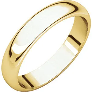 14K Rose 2.5mm Half Round Band