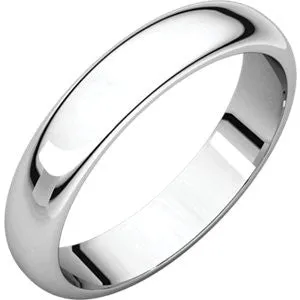 14K Rose 2.5mm Half Round Band