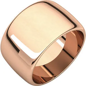 14K Rose 2.5mm Half Round Band