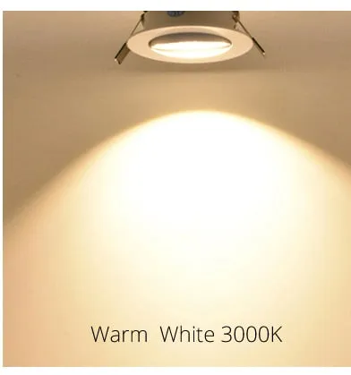 1pcs Spot led 1W 3W 4W 5W 7W Downlight Residential Dimmable Warm Nature Pure White Recessed LED Lamp Light Adjustable AC110V220V