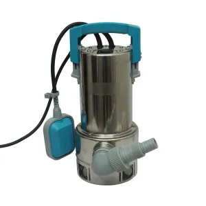 Aegon 1.5HP,230v Stainless Steel Sewage Submersible Pump IPX8, 1.8mtr Cable, Max Grain size-35mm, 16000L/h, 2880RPM