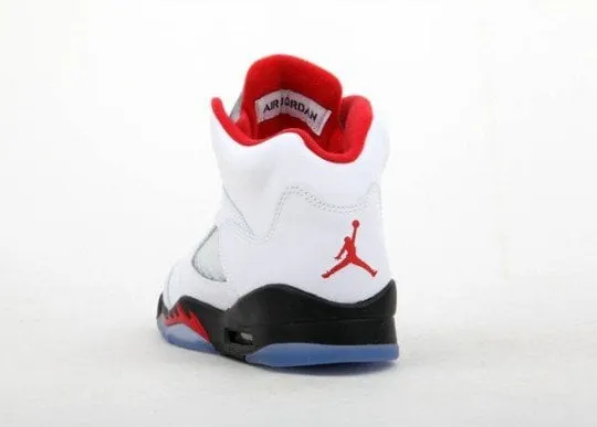 Air Jordan 5 Retro GS 'Fire Red' 2013, white