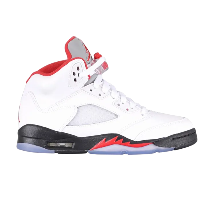 Air Jordan 5 Retro GS 'Fire Red' 2013, white