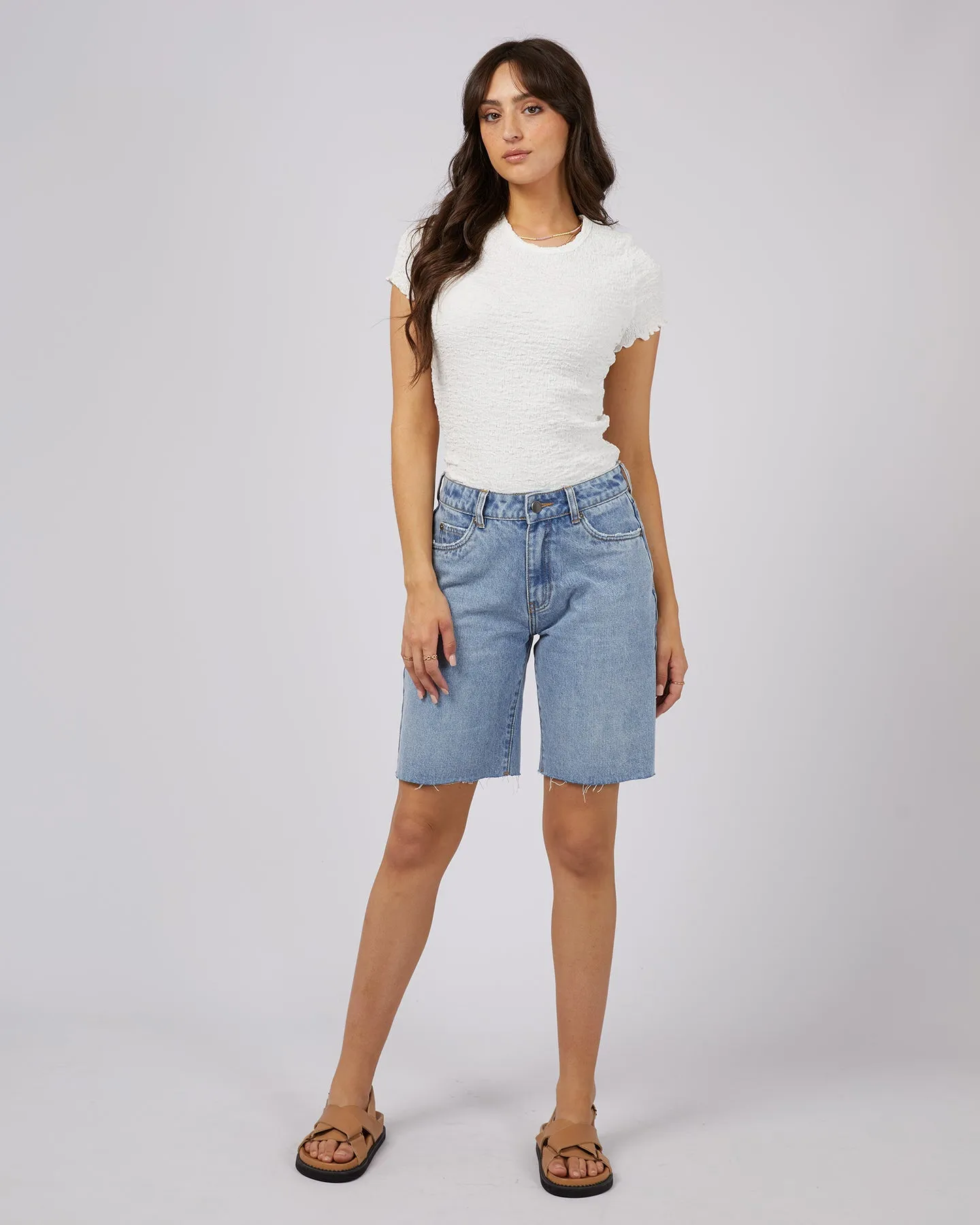 All About Eve Lexie Denim Jort Light Blue