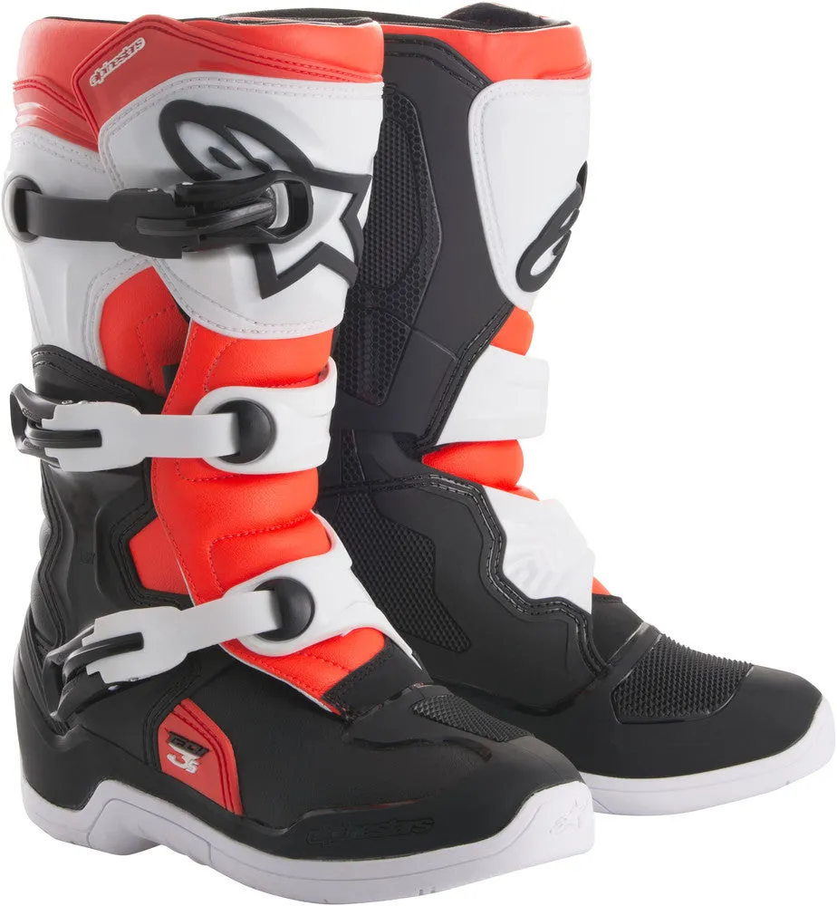 Alpinestars Tech 3S Youth Boots Black White Red