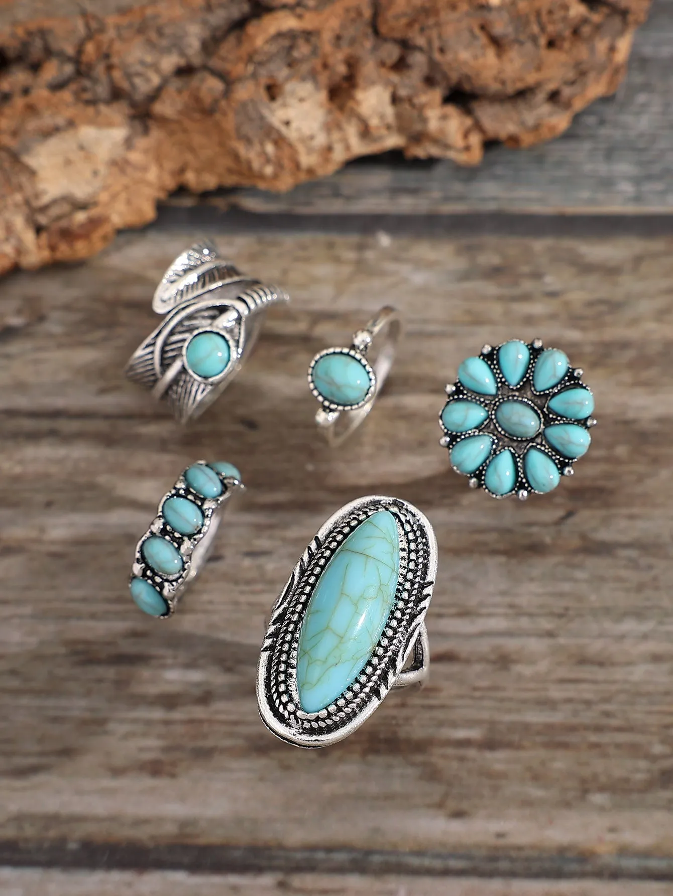 Amy Fashion - 5pcs Vintage & Fashionable & Exquisite Bohemian Ring