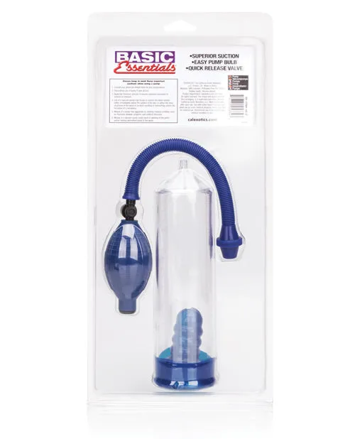 Basic Essentials Penis Pump - Blue