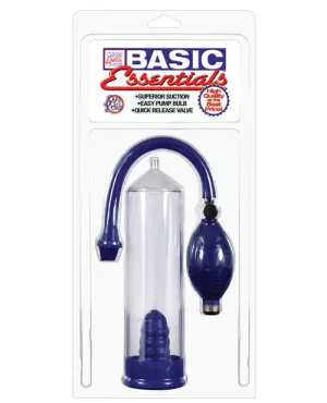 Basic Essentials Penis Pump - Blue