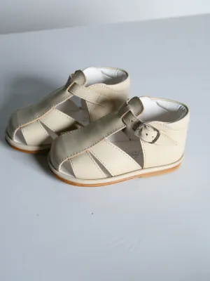 Borboleta 'Guy' Beige leather sandal