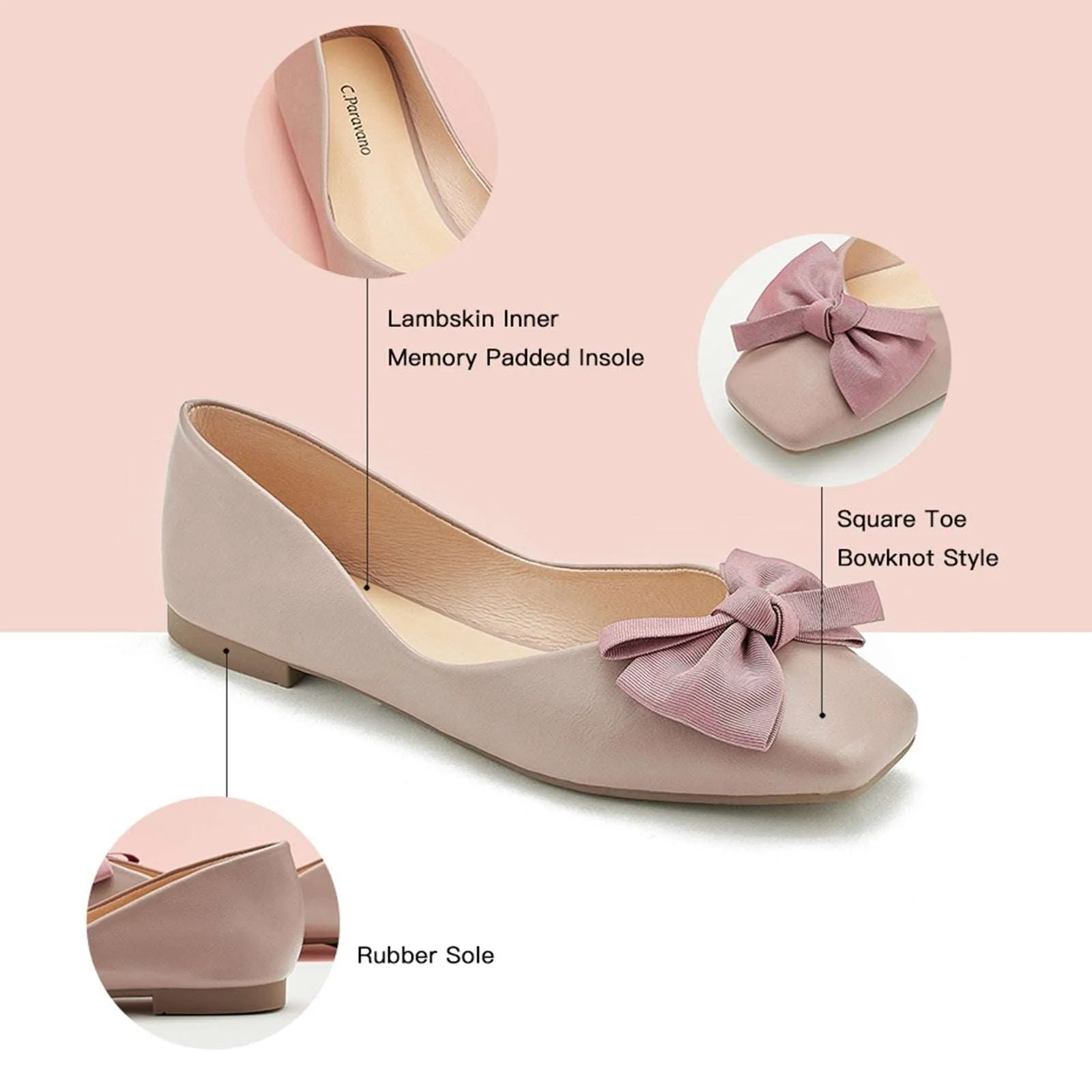 Bow Ballerina Flats (Eva)