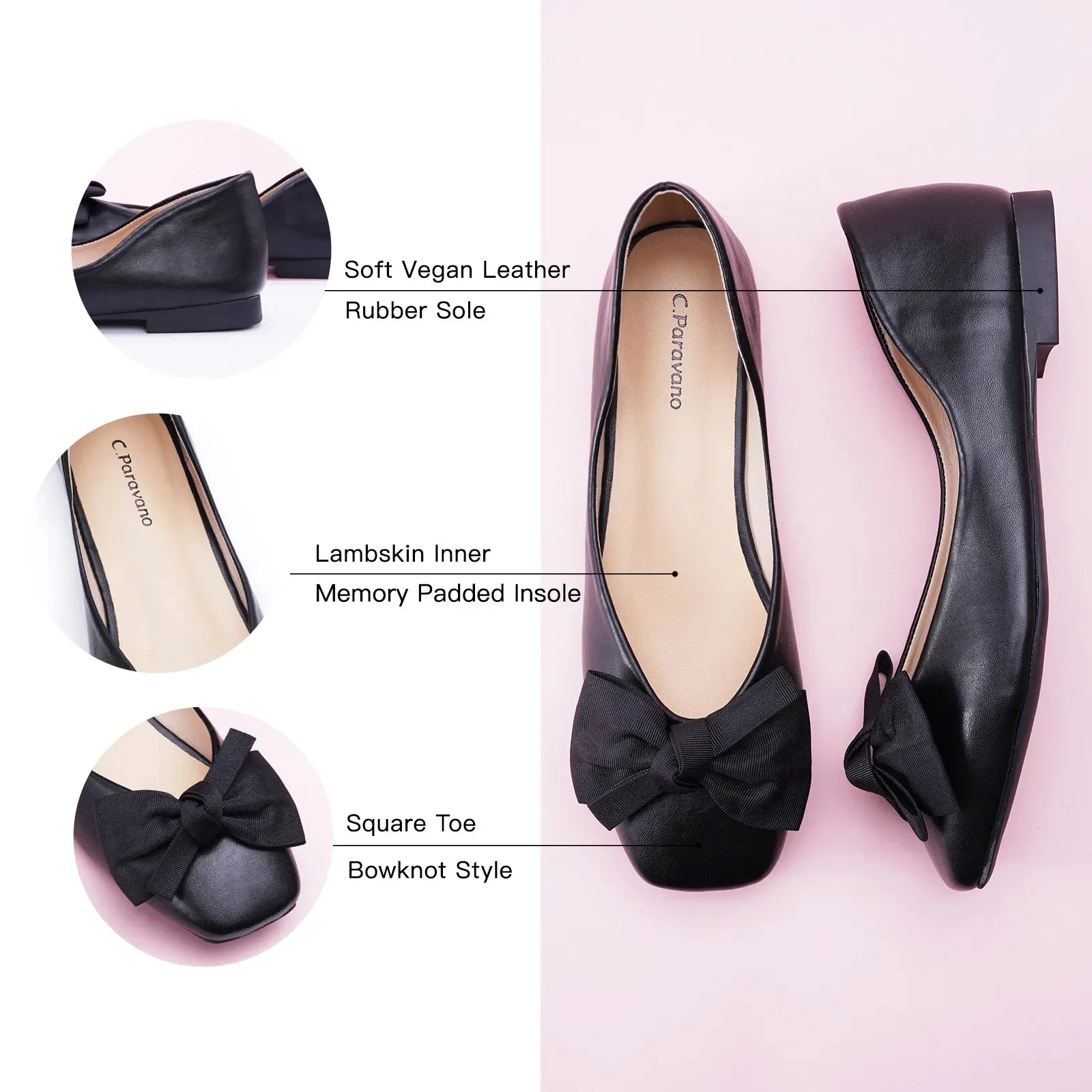 Bow Ballerina Flats (Eva)