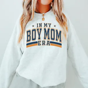 BOY MOM ERA VARSITY SWEATSHIRT