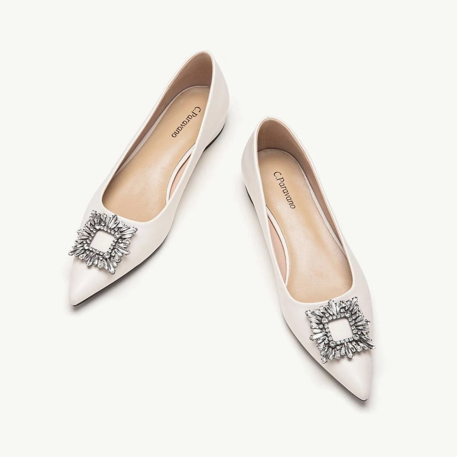 Crystal Buckle Flats (Aida)