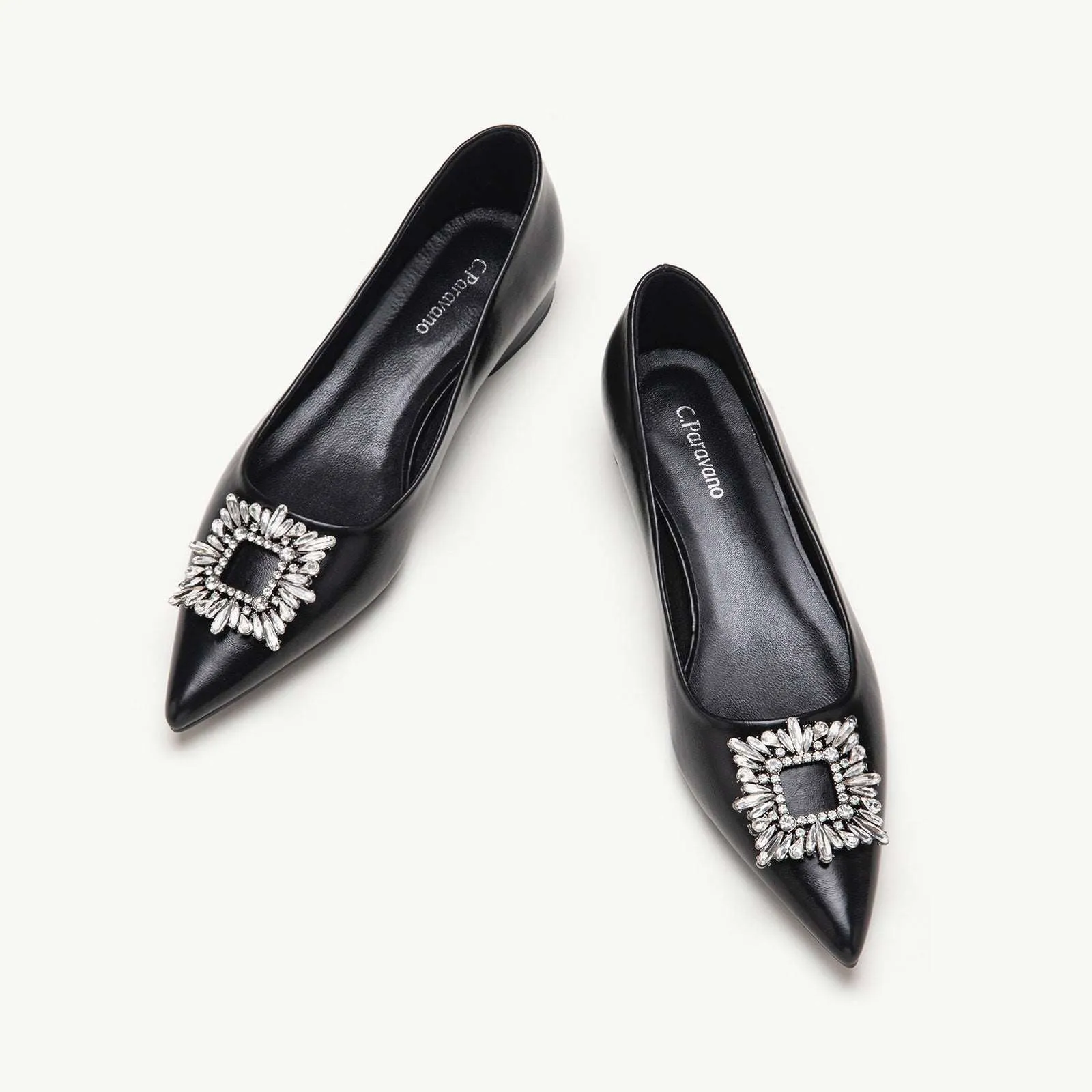 Crystal Buckle Flats (Aida)