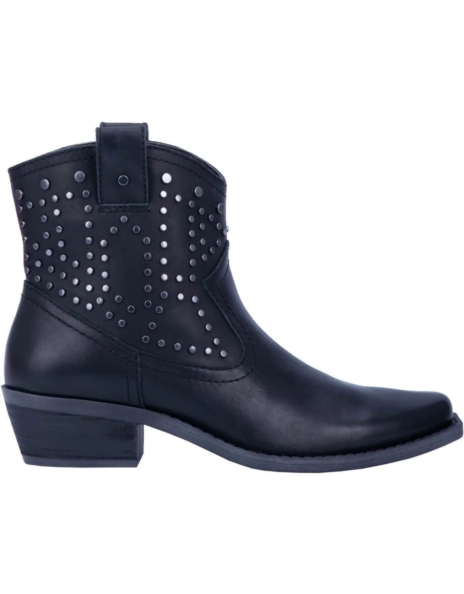 Dingo Women's 5" Dusty Leather Ankle Bootie - Black DI150