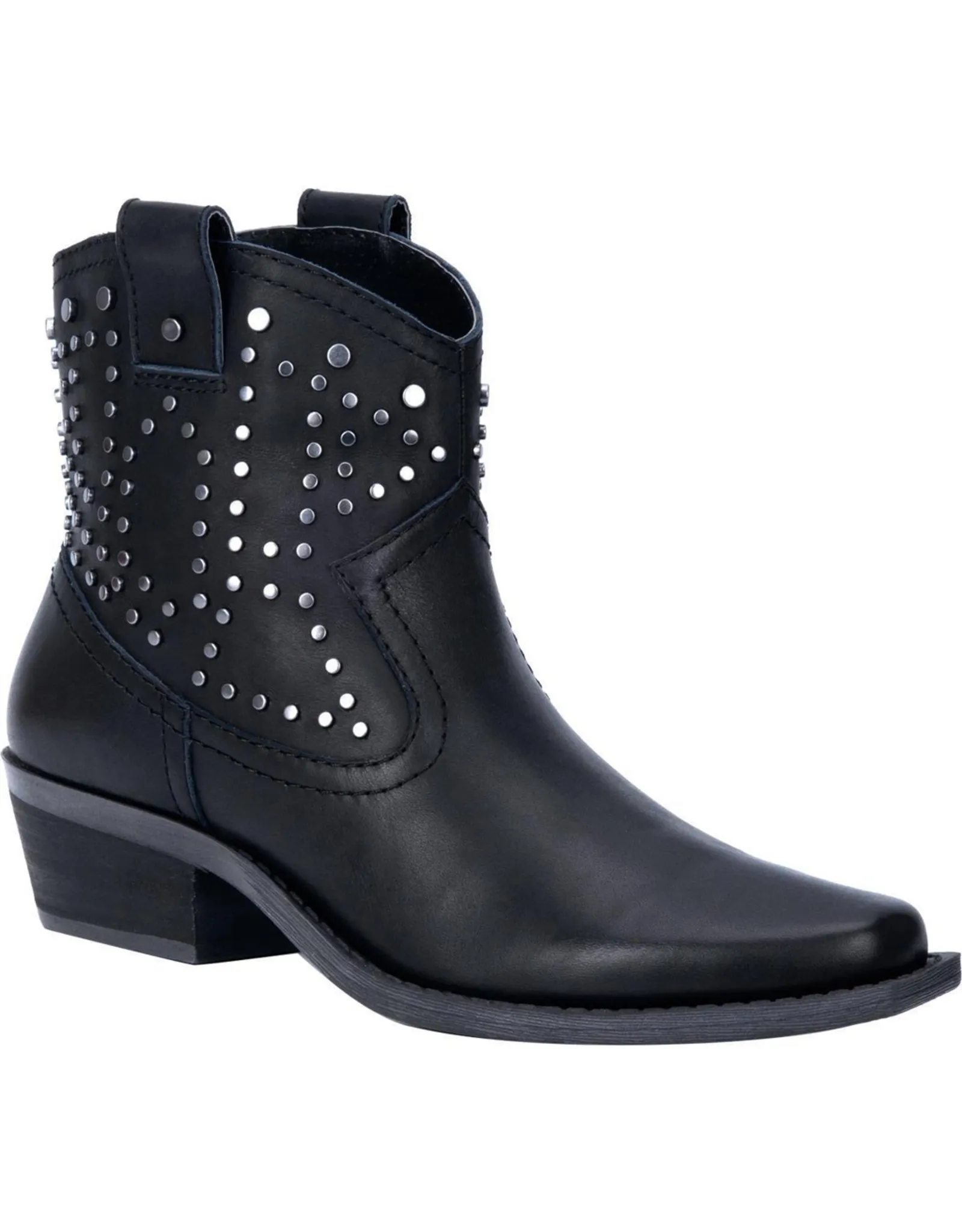 Dingo Women's 5" Dusty Leather Ankle Bootie - Black DI150