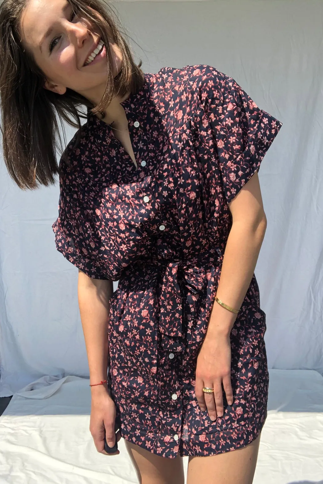 FRAME - Rolled Sleeve Dress