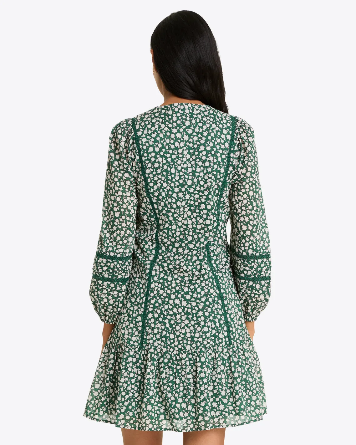 Gwen Long-Sleeve Dress in Gauzy Cotton