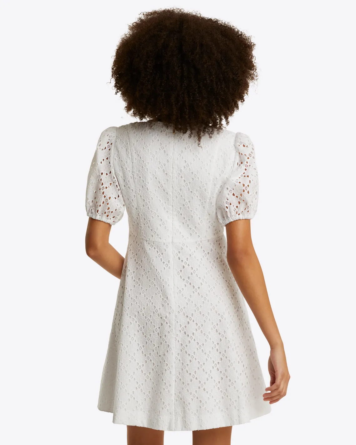 Hailey Babydoll Dress in Eyelet