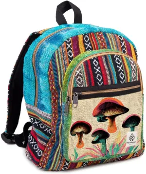 Hemp Backpack Bag - Eco Friendly Unique Unisex Durable Travel Friendly Daypack Bag