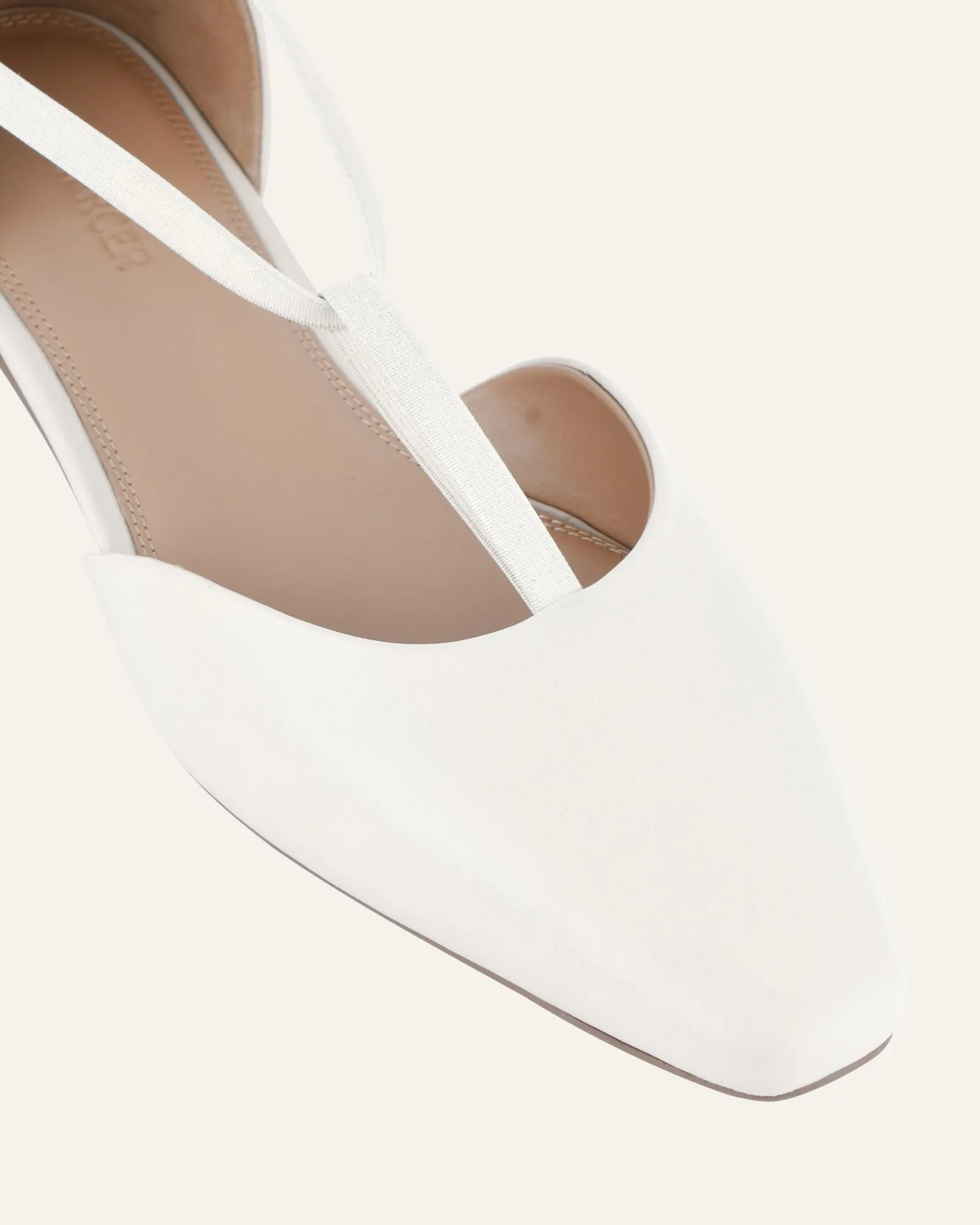 LOUIE DRESS FLATS OFF WHITE LEATHER