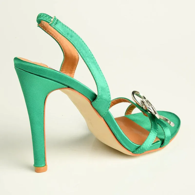 Madison Liza Heel Sandals - Green