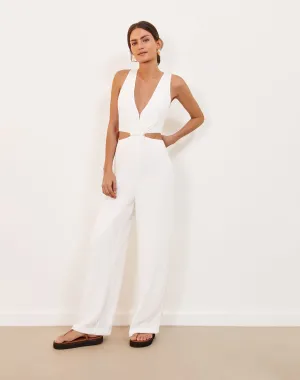 Nayara Detail Jumpsuit - Off White