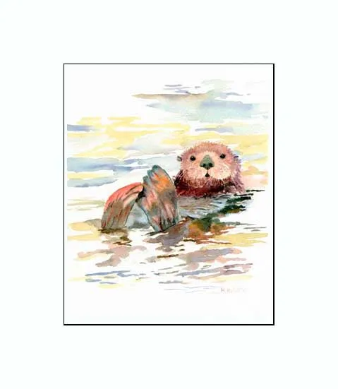 Otterly Adorable print