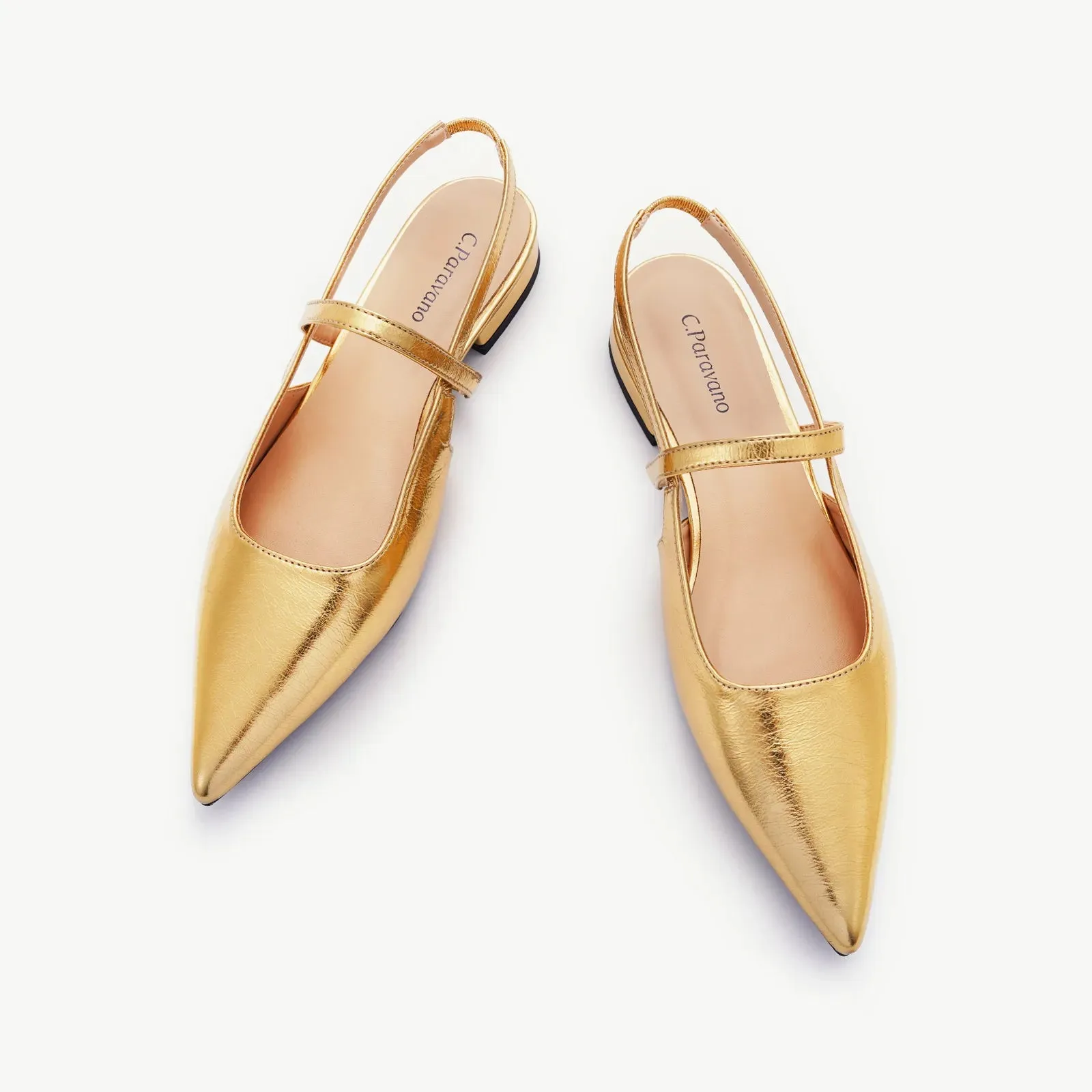 Pointed Toe Slingback Flats (Freya)