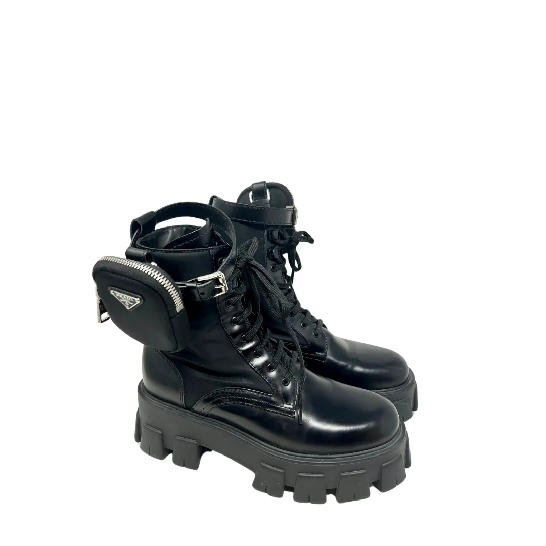 Prada Monolith Re-Nylon Boots with Pouch- Size 39