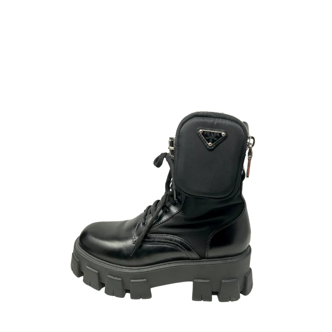 Prada Monolith Re-Nylon Boots with Pouch- Size 39