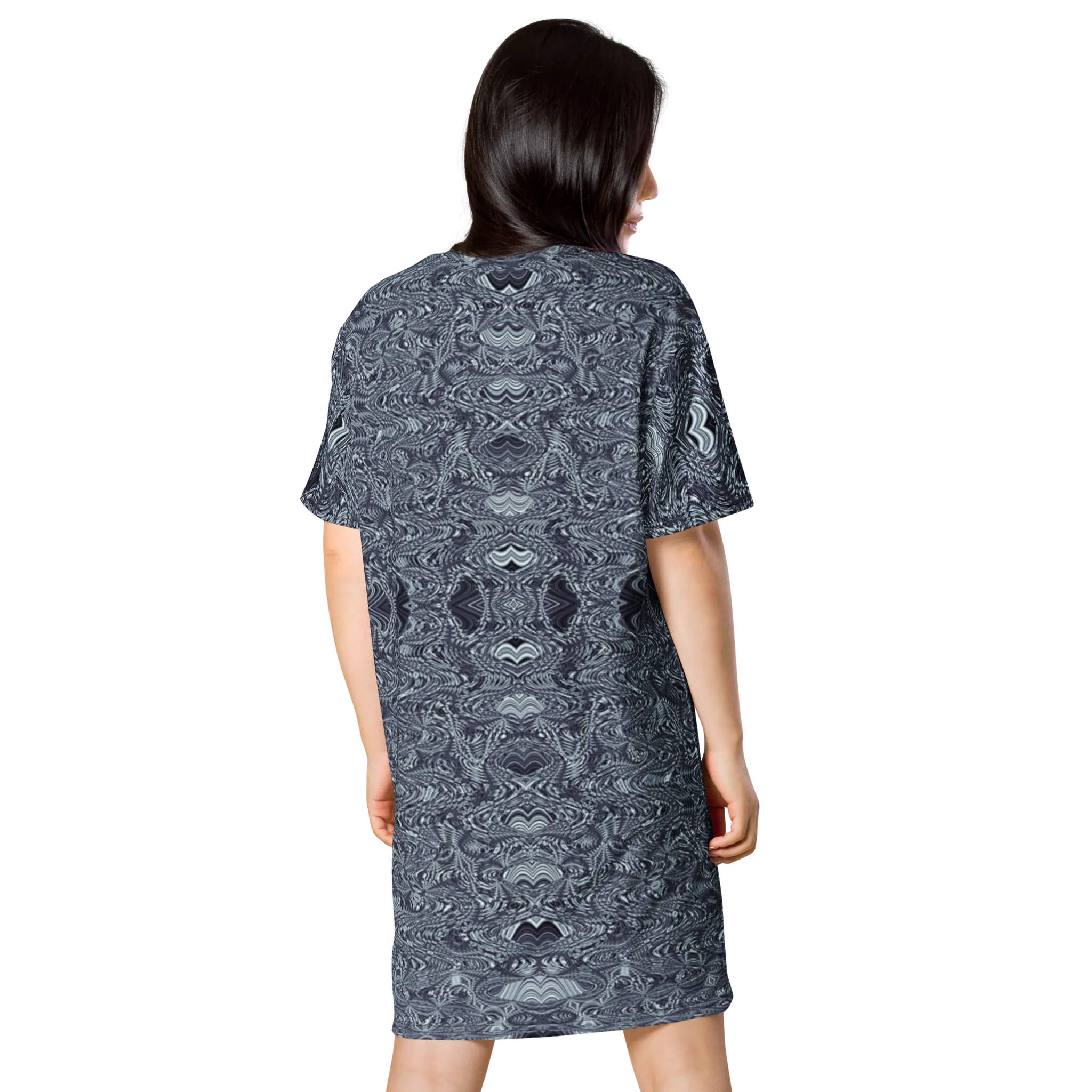 Recursia Alchemical Vision T-Shirt Dress In Blue