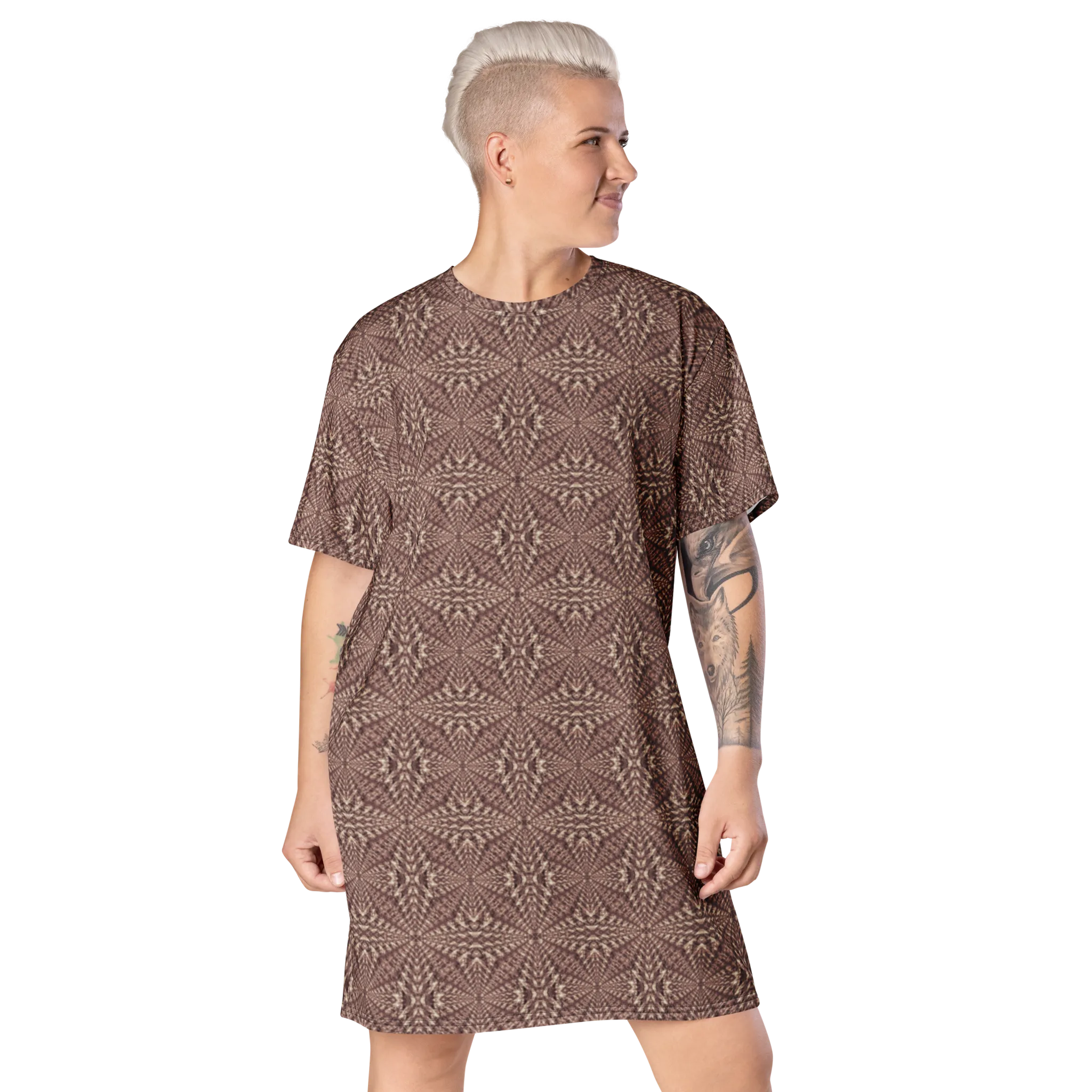 Recursia Fabrique Unknown II T-Shirt Dress In Pink