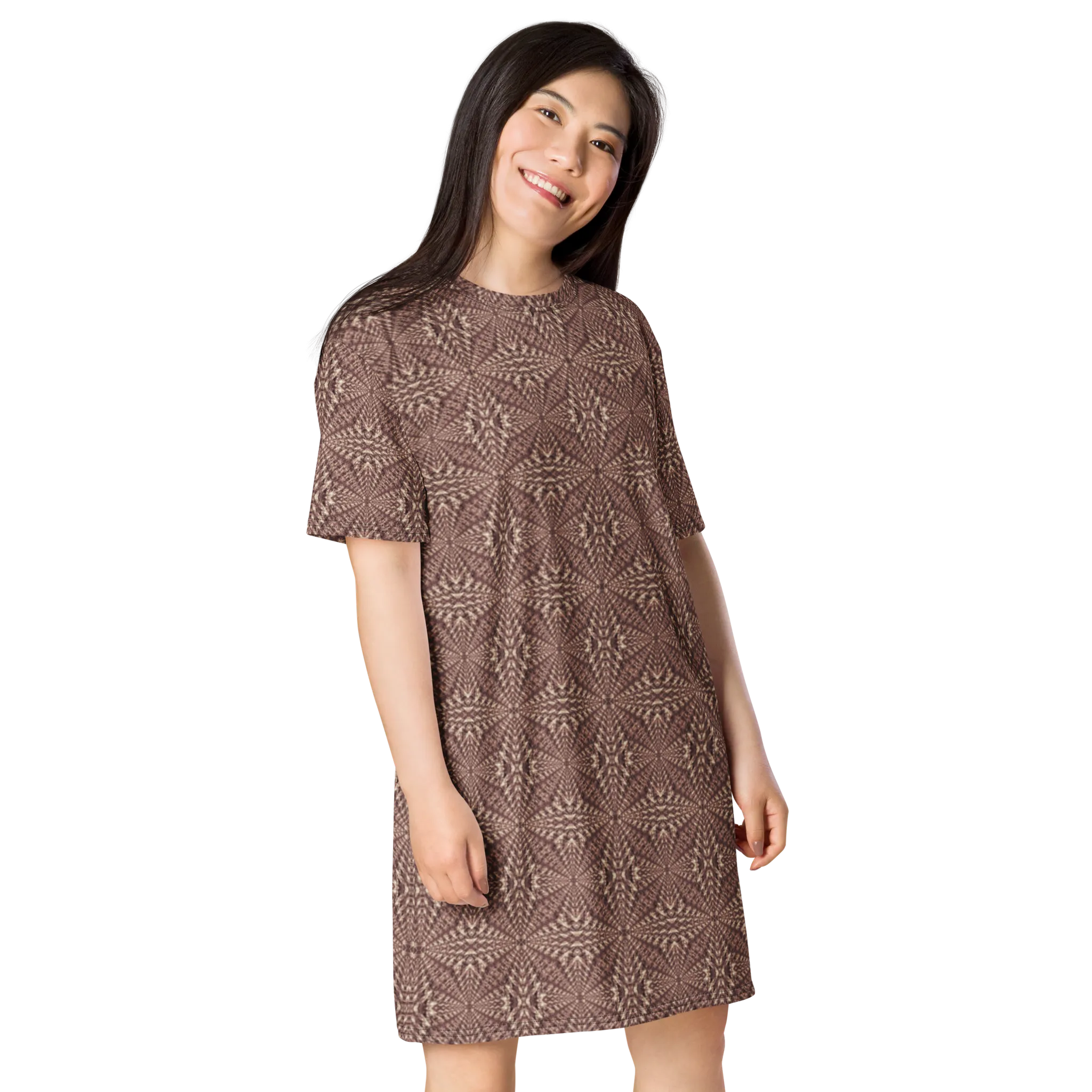 Recursia Fabrique Unknown II T-Shirt Dress In Pink