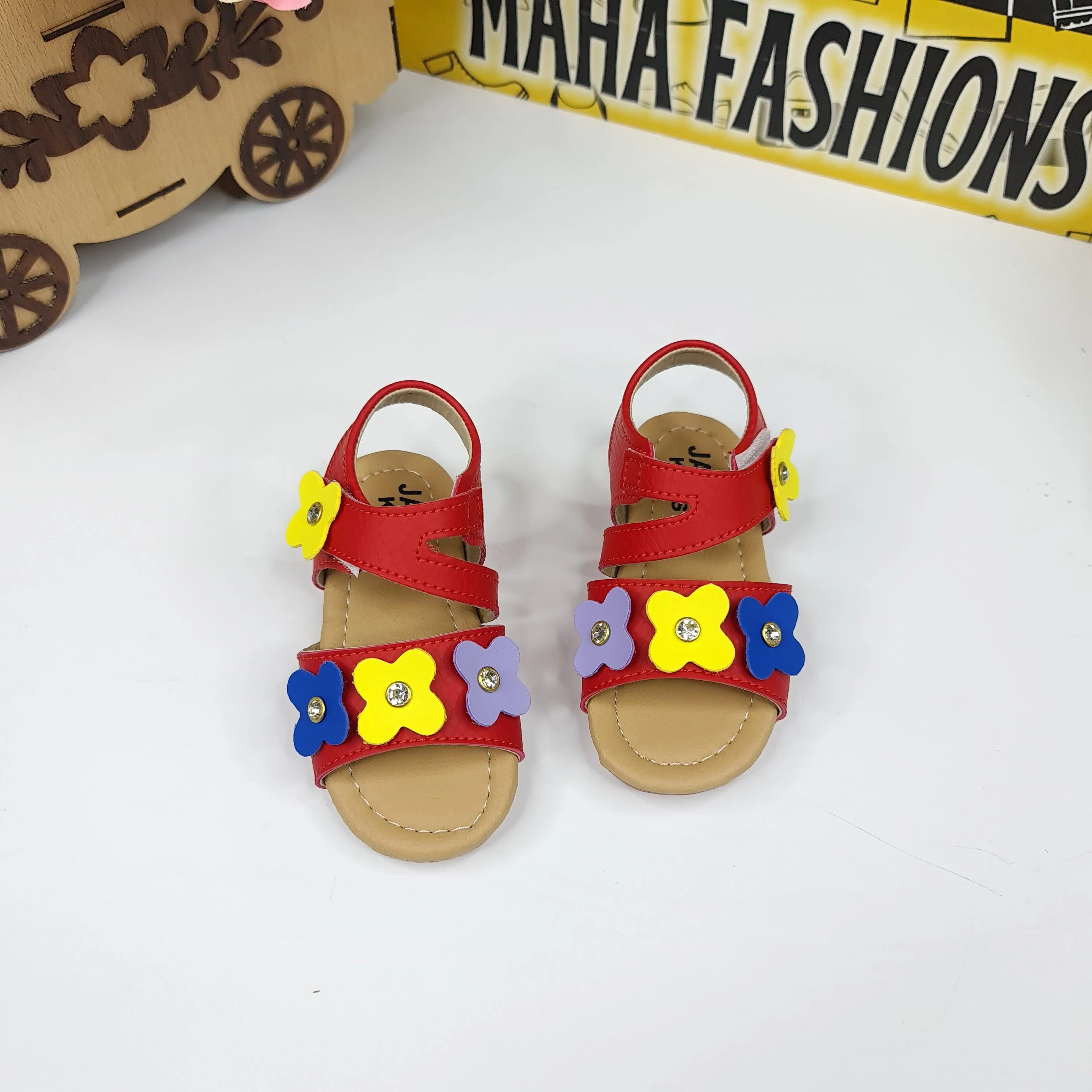 Red Kids Sandals