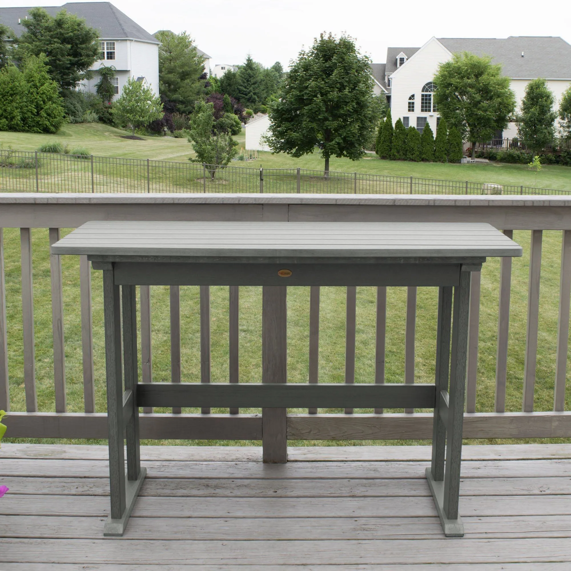 Refurbished Lehigh Counter Height Balcony Table