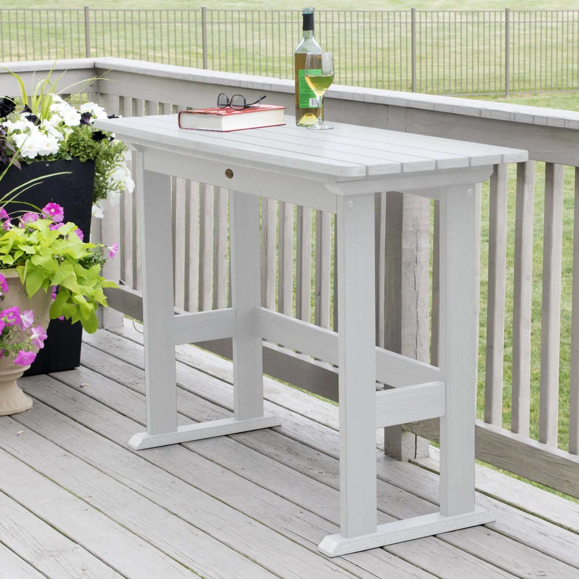 Refurbished Lehigh Counter Height Balcony Table