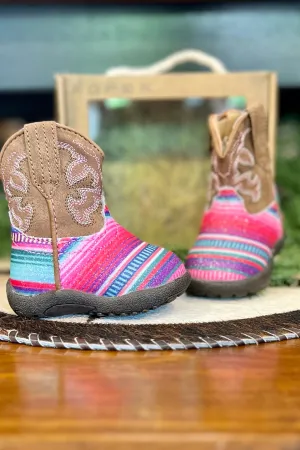 Roper Infant Glitter Serape Bootie