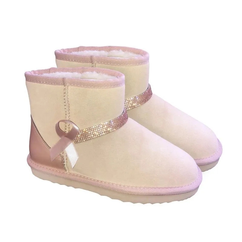 TEAM KICKS WOMEN'S UGG BOOTS, CANCER COUNCIL PINK RIBBON