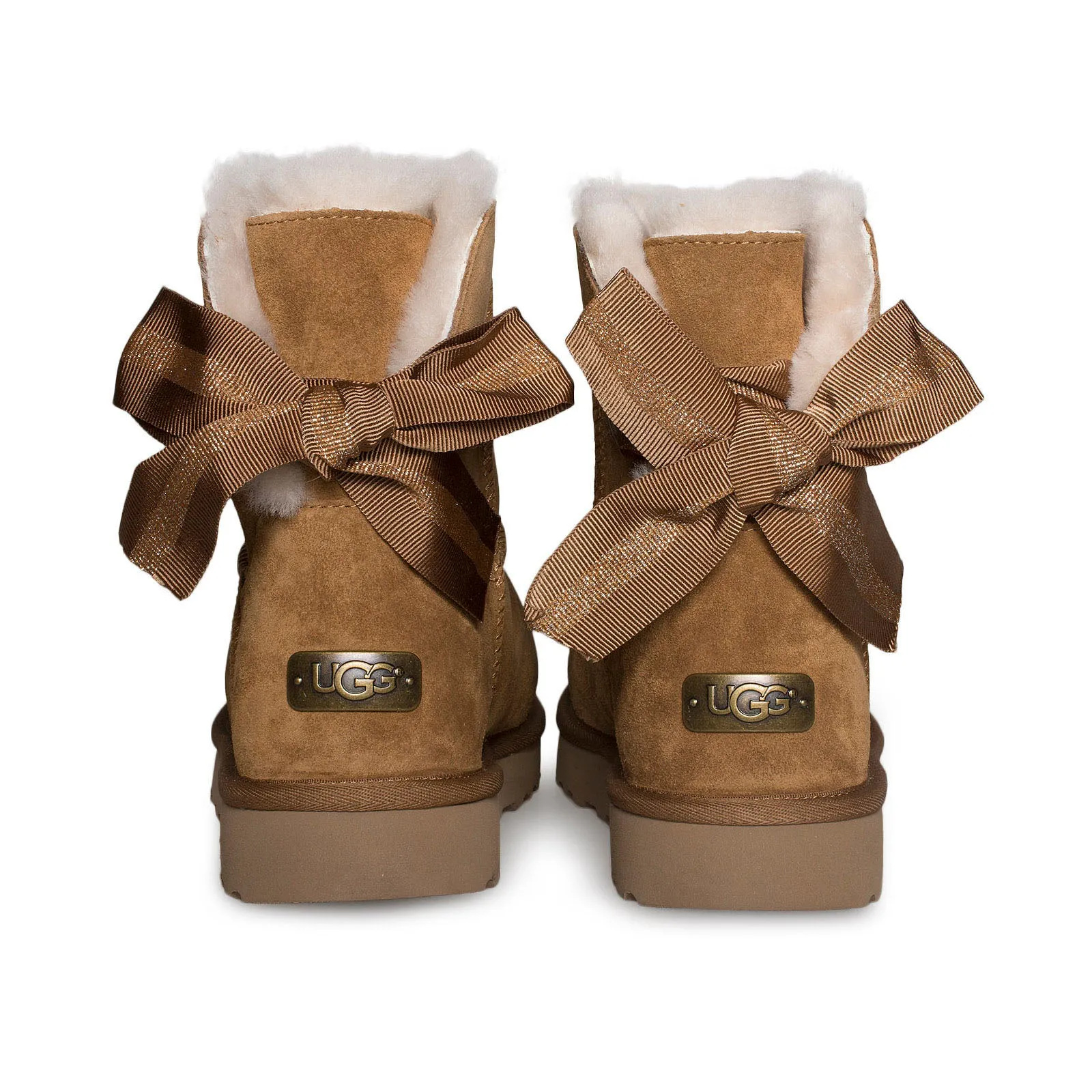 UGG Customizable Bailey Bow Mini Chestnut Boots - Women's